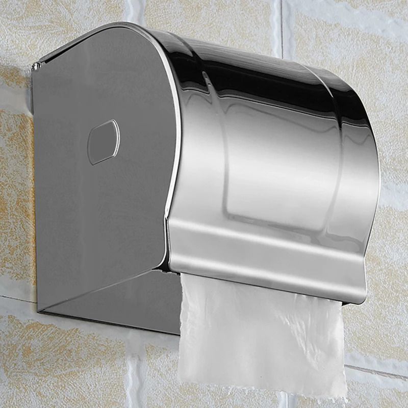 Toilet Paper Holder Cover Waterproof Stainless Steel Toilet Tissue Roll Paper Holder Wall Mounted Paper Towel Holder Decorative Toilet Paper Holder Cover Waterproof Stainless Steel Toilet Tissue Roll Paper Holder Wall Mounted Paper Towel Holder Decorative