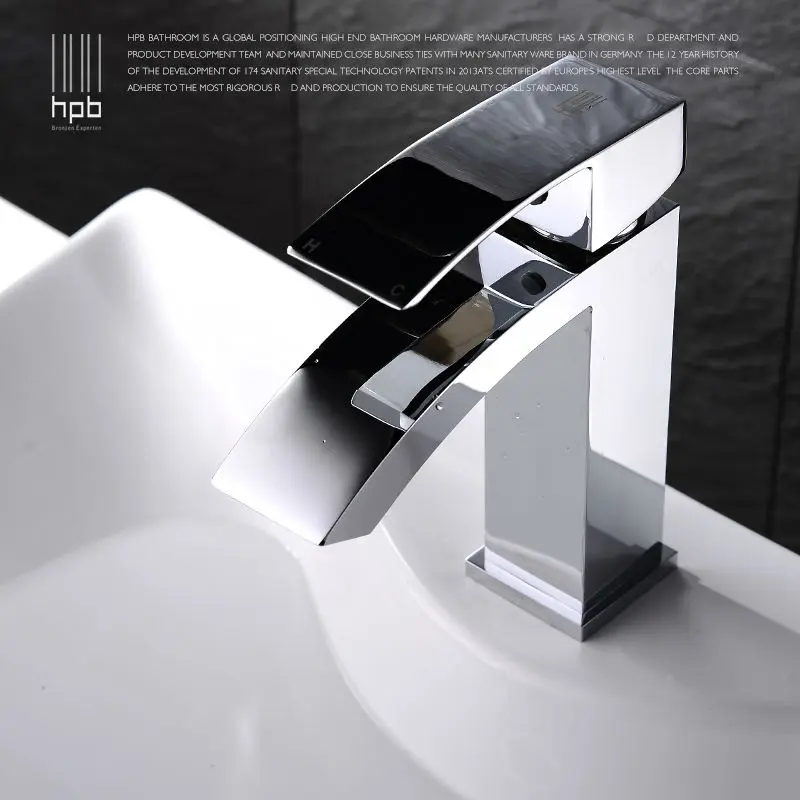 Waterfall Copper Bathroom Basin Faucet Hot And Cold Water Single Hole Torneira Banheiro Mixer Tap HP3020 Waterfall Copper Bathroom Basin Faucet Hot And Cold Water Single Hole Torneira Banheiro Mixer Tap HP3020
