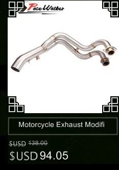 Motorcycle Exhaust middle pipe for YAMAHA R3- without exhaust