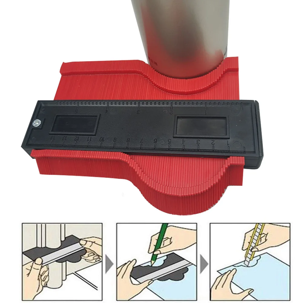 

Contour Gauge 6 inch Profile Copy Gauge Ruler Metric Inch Marking Gauge Shape Duplicator Tiling Laminate Tiles Measuring Tools