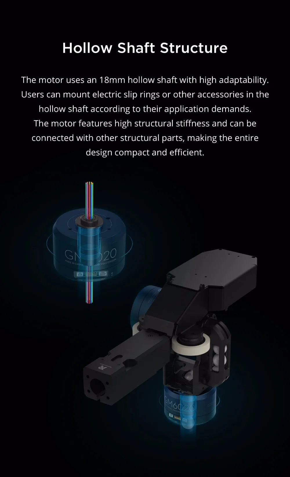 RoboMaster RM GM6020 бесщеточный двигатель постоянного тока управление точность гибкие методы сотрудничества Интеллектуальная защита