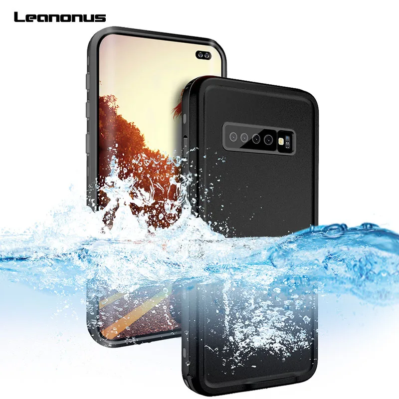

Outdoor Swimming IP68 Waterproof Case For Samsung Galaxy S10 Coque 360 Degree Bracket Cover For Samsung S10 Plus Phone Fundas