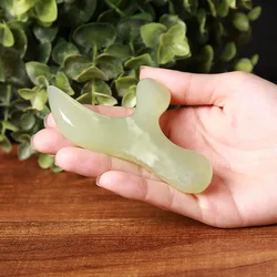 Natural Jade Guasha Massage Body Scrapping GuaSha Board Massager Waist Face Eyes Facial Spa Beauty Scraper Plank Hot Sale