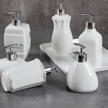 1 шт., креативная керамическая бутылка для мытья рук, бутылка для розлива, диспенсер для мыла, эмульсия, аксессуары для ванной комнаты, свадебные подарки