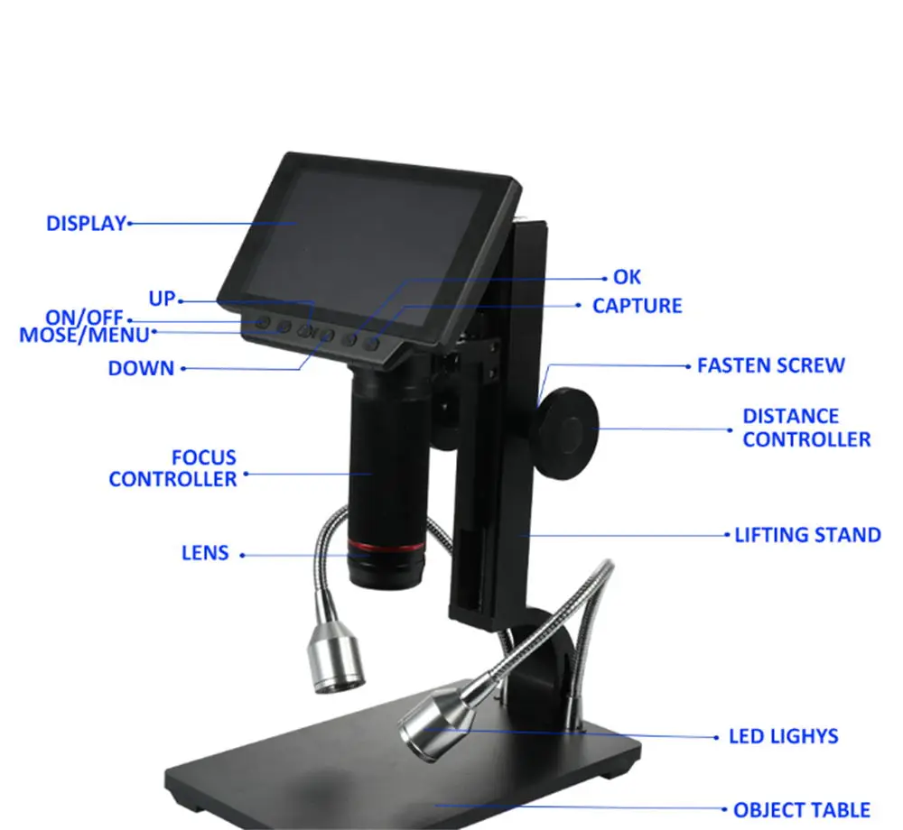 ANDONSTAR ADSM302 промышленное обслуживание цифровые микроскопы электронный микроскоп Лупа с пультом дистанционного управления