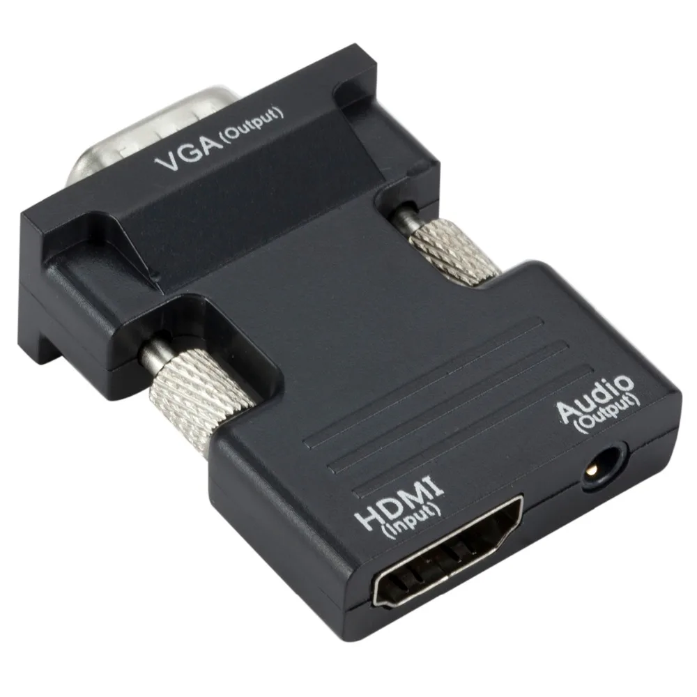 HDMI to VGA Adapter with Audio HDMI Female to VGA Female AV Converter