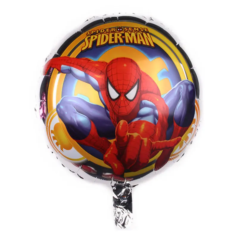 

XXPWJ New 18-inch round spiderman aluminum balloon Children's holiday party layout decorative balloons wholesale I-047