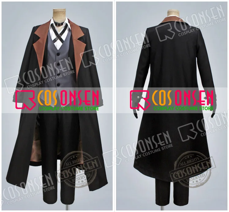 Косплей ONSEN Bungo бродячие собаки Nakahara Chuuya Detective Костюм Хэллоуин полный комплект со