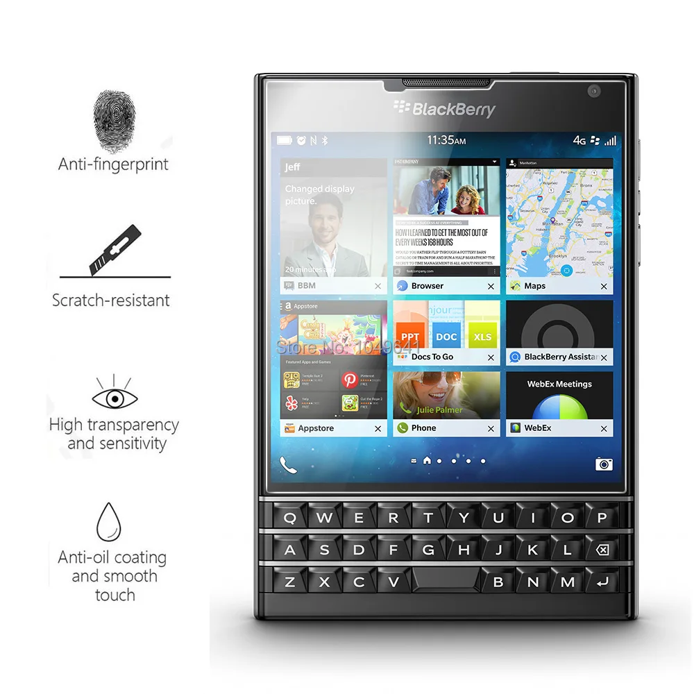 JONSNOW закаленное стекло для BlackBerry Passport Q30 Защитная пленка 2.5D 9H Взрывозащищенная HD защитная пленка