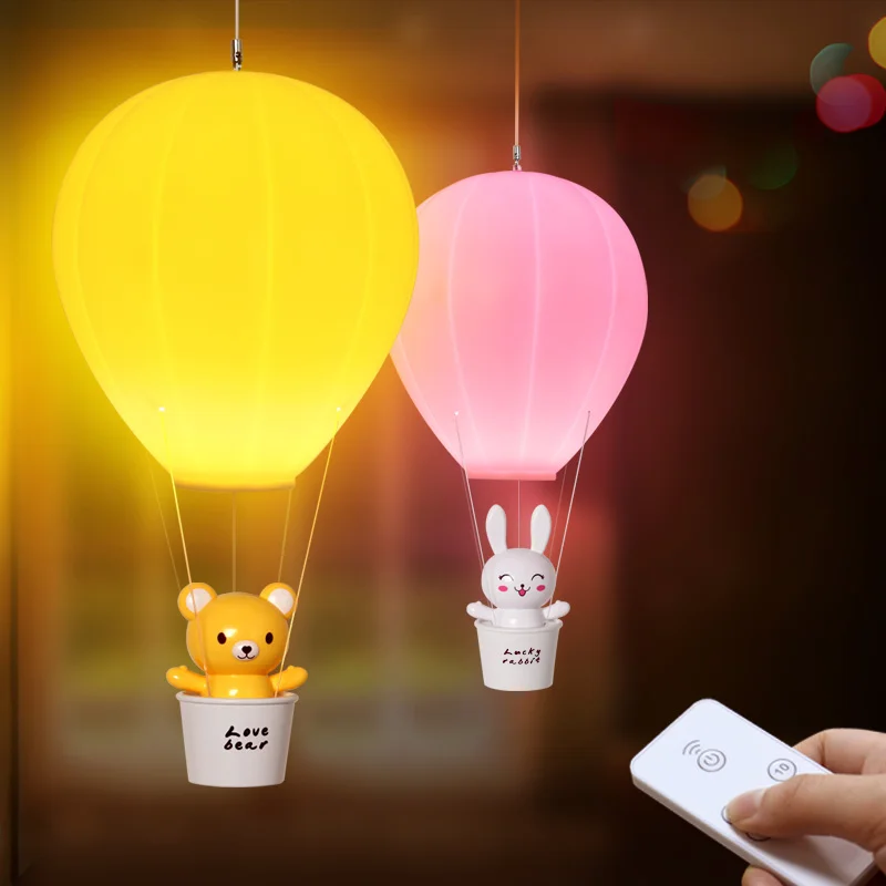 Hot Air Balloon portable night lights led recharge light usb Wall Lamp