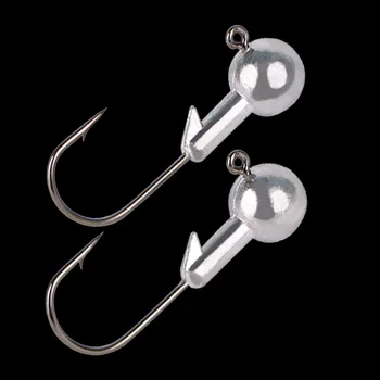 

WALK FISH 5PCS/Lot Lead Jig Head 2g 3.5g 5g 7g 10g 14g 20G 25G Lead Head Hook Jig Bait Fishing Hooks For Soft Lures Fish Tackle