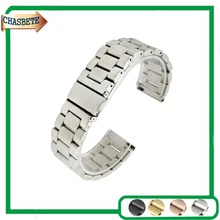 Relógio de Aço inoxidável Relógio Banda para Huawei/Fit Honra S1 18mm Das Mulheres Dos Homens de Metal Strap Correia de Pulso Pulseira Laço Preto Prata