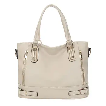 

Retro ladies bag Leather handbag large capacity Messenger bag Multifunction Shoulder solid color handbag Dropship Y605