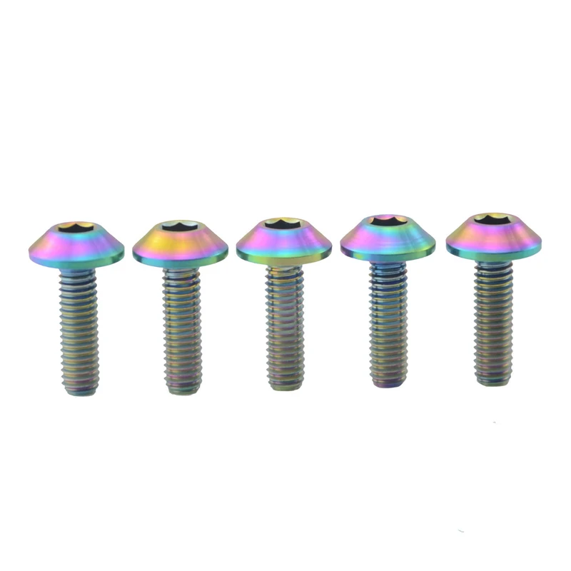 Lots Titanium Ti M5//M6//M8 Bolt Button Head Key Screws Bolt Bicycle Accessories