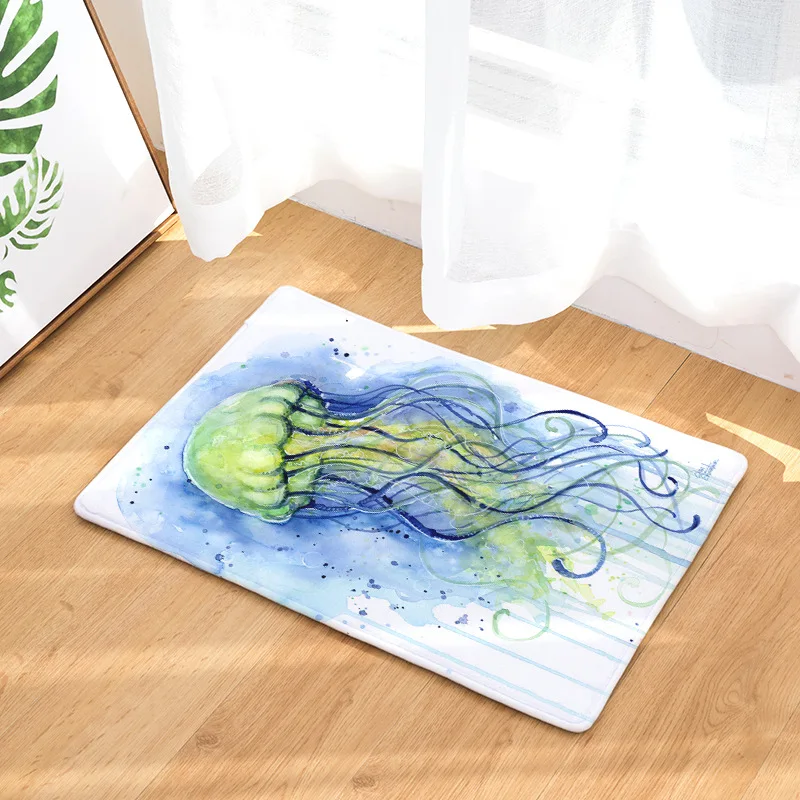 Мультфильм Дельфин Cetacean рыбы дизайн коврики цифровой печати для кухни ванной коврик анти-ковры для скольжения передней двери ковры
