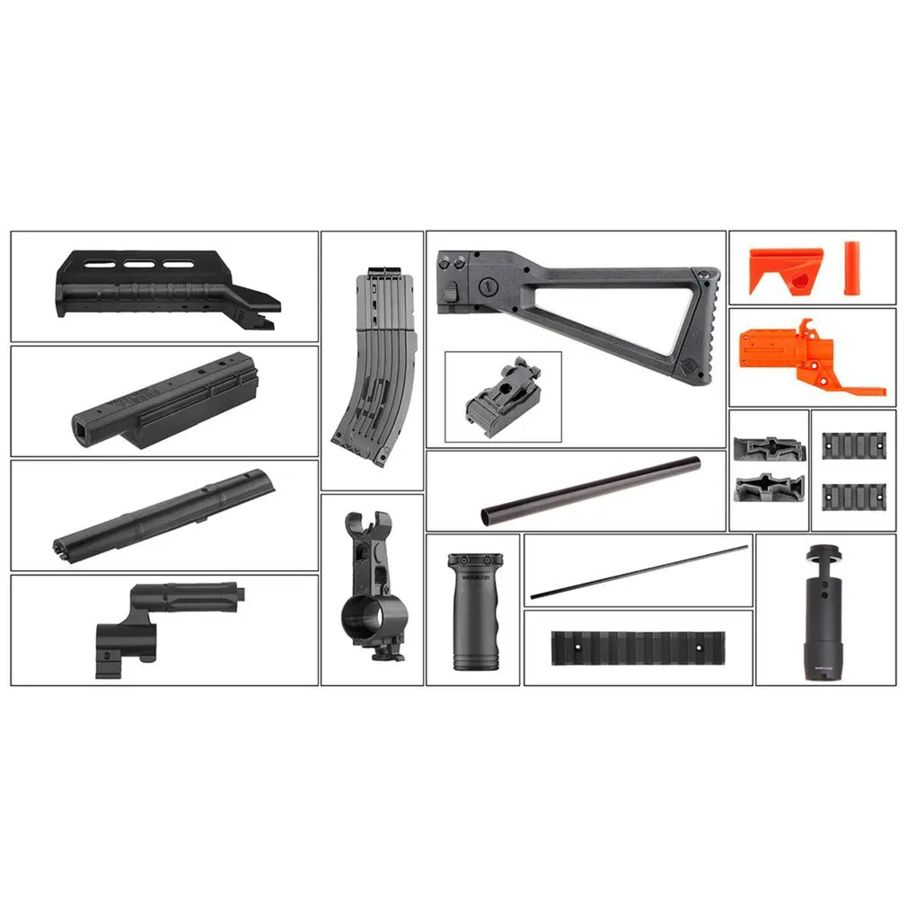 

Worker STF-W029-A NO.105 D Style Mod Kits Set With Black Adaptor for Nerf N-Strike Elite Stryfe Blaster Toy Gun Accessories