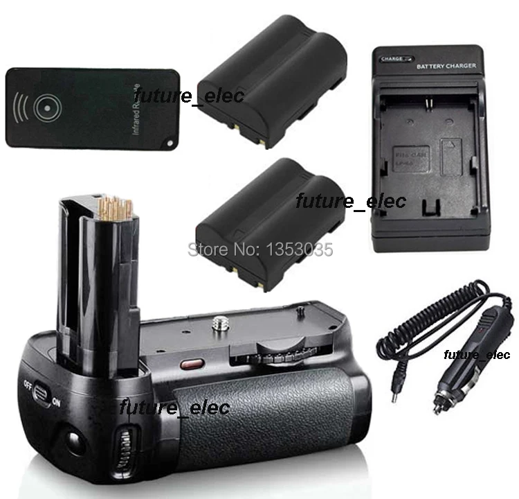 Вертикальный Батарея для штатива с ручкой-держателем и держатель для Nikon D90 D80 Цифровая зеркальная фотокамера как MB-D80+ ИК-пульт ДУ+ 2 x EN-EL3e+ автомобиля Зарядное устройство