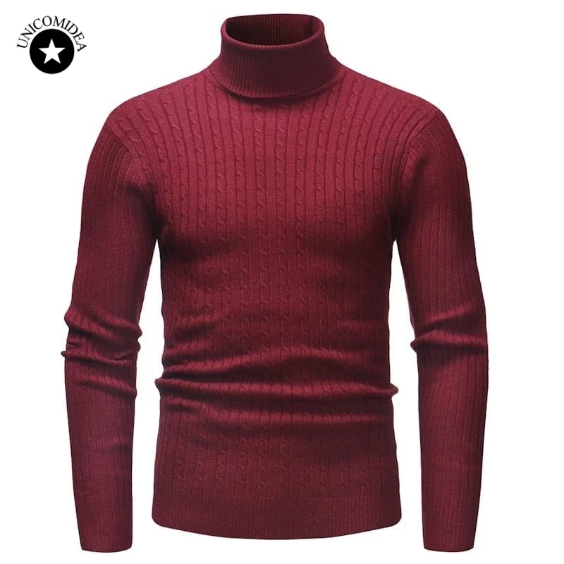 Mens Crewneck Fleece Sweatshirt Pullover Solid Sweater Long Sleeve Knitted Pullover Basic Slim Fit Casual T Shirts