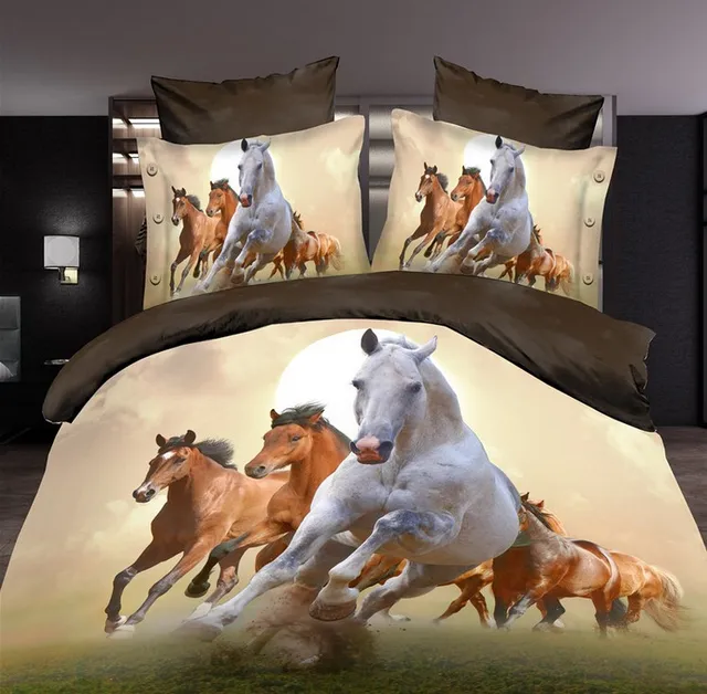 Horse Bedding Sets Bedspreads Animal Print Doona Quilt Duvet Horse Bedding Sets Bedspreads Animal Print Doona Quilt Duvet Cover Bed Sheet Linen Queen Size
