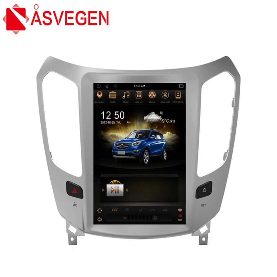 Asvegen 10 4 дюйма 2 ГБ + 32 вертикальный экран Tesla Android 6 0 Автомобильный GPS Dvd Bluetooth Радио