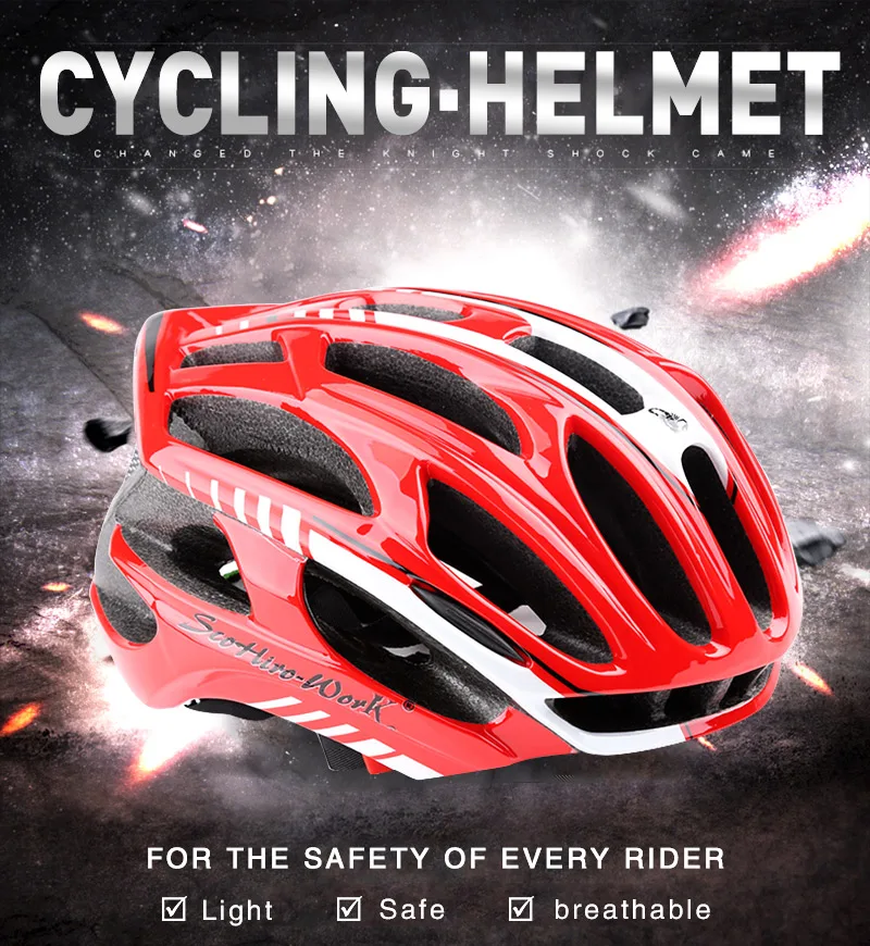 Cycling Helmet Integrally-molded Bicycle Helmet Road Mountain MTB Bike Ultra light Helmet With LED Lights Glasses Bike Equipment (7)