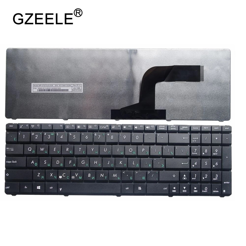 GZEELE Новая русская черная клавиатура для Asus AEKJ3700020 9J. N2J82.60R AENJ2700020 MP-10A73SU-9201 Горячая распродажа