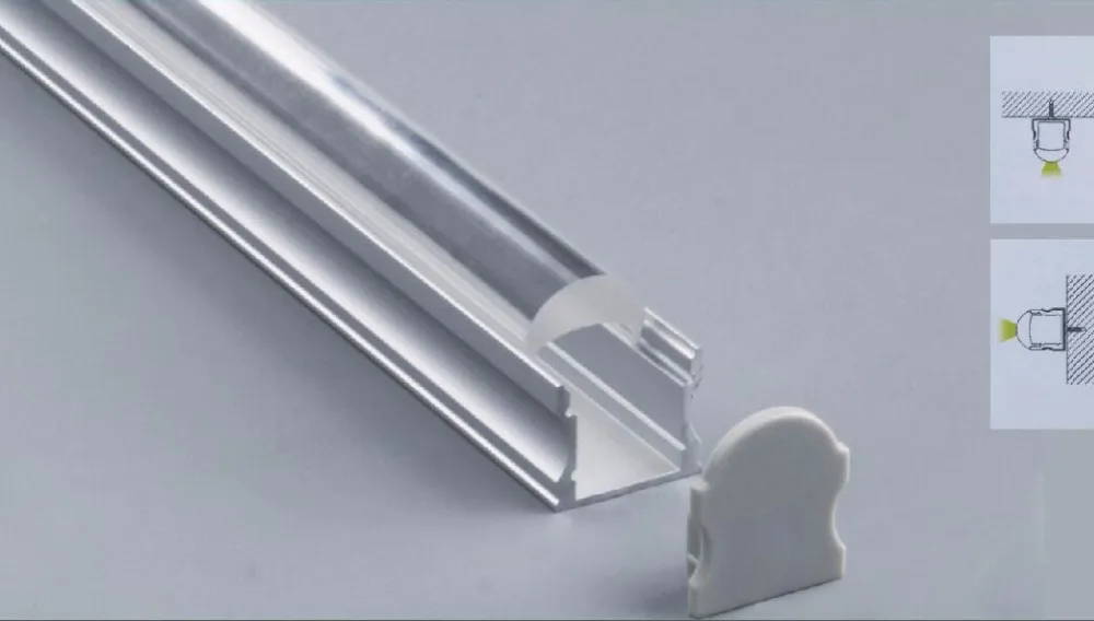 

Led Aluminum Profile with Clear Cover or Milky Diffuse Cover,Aluminum Profile Led Strip Light,Aluminum Profile For LED Light Bar