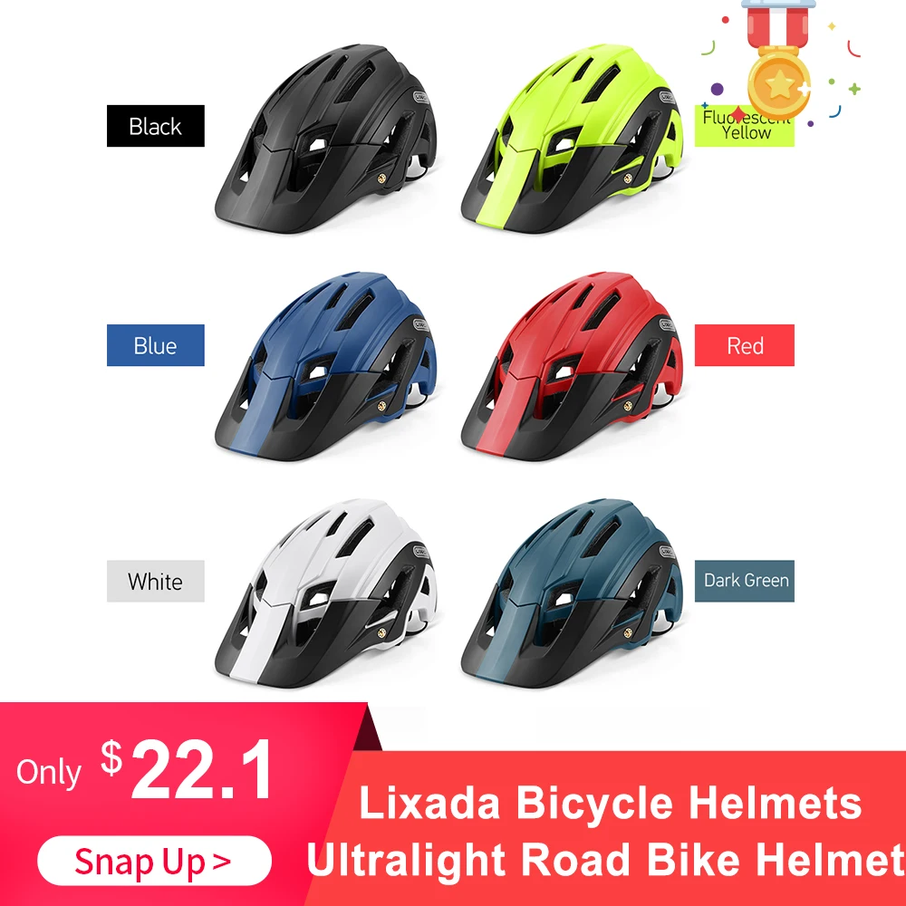

Lixada DH Bicycle Helmets Ultralight Men Women Bike Helmet MTB Mountain Road Bike In-mold Bike Helmet Casco Ciclismo