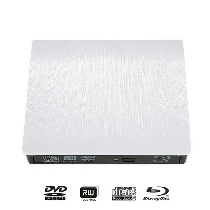 Blu-Ray плеер Внешний оптический привод USB 3,0 Blu-Ray BD-ROM CD/DVD RW горелки записывающее устройство портативный для ноутбука Apple macbook