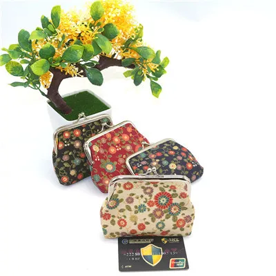 

HB@100 pcs Hot wallet key buckle cute print fashion coin purse convenient wallet dhl dropship