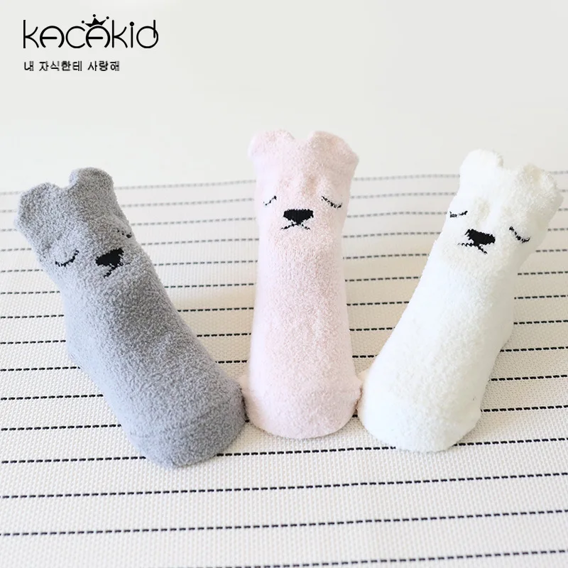 

KACAKID Winter Warm Children Socks Expression Unisex Kids Baby Children Socks Cotton Antislip Boys Girls90 Children Socks ka1265