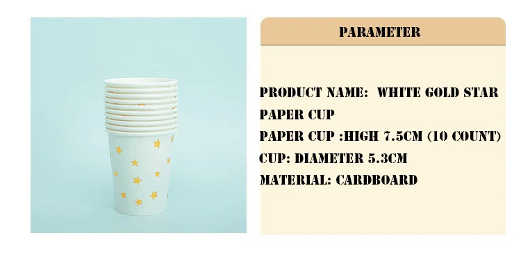 FANLUS Value Pack Cupcake Toppers Picks- Various Themes (7 inch Party paper plate with Gold Foil 10 PCS Stars& Sparkles Theme) (29)