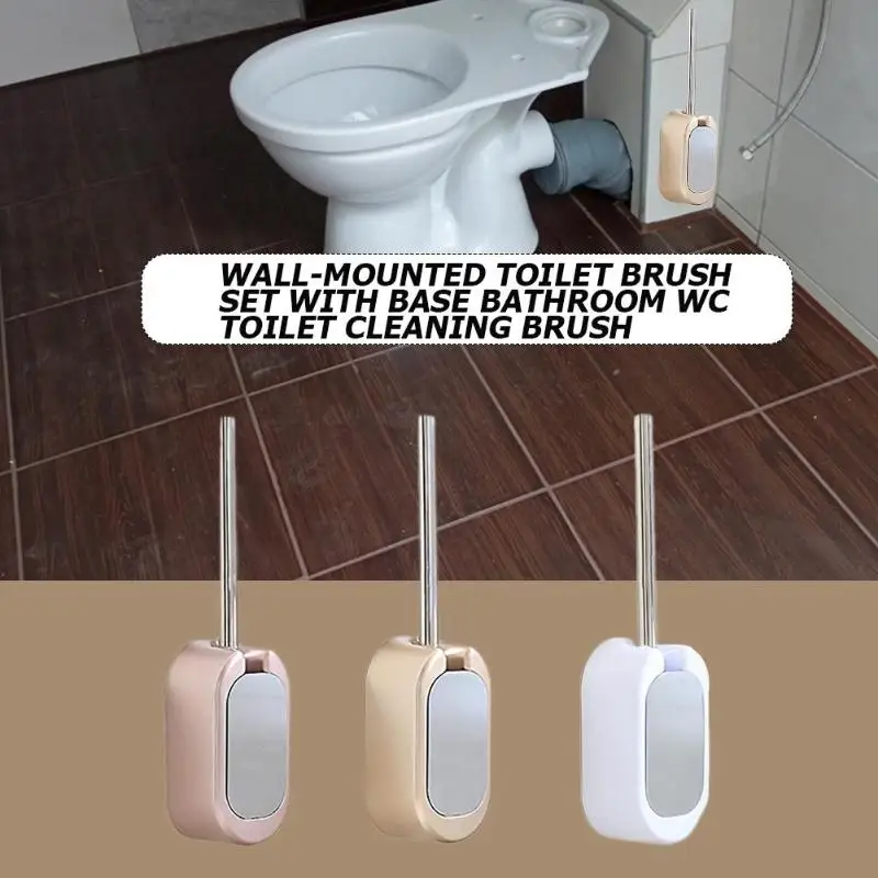 Щетка для ванной туалета настенная из нержавеющей стали Ручка Чистая щетка с основанием для чистки ванной комнаты инструмент для туалета аксессуары для туалета