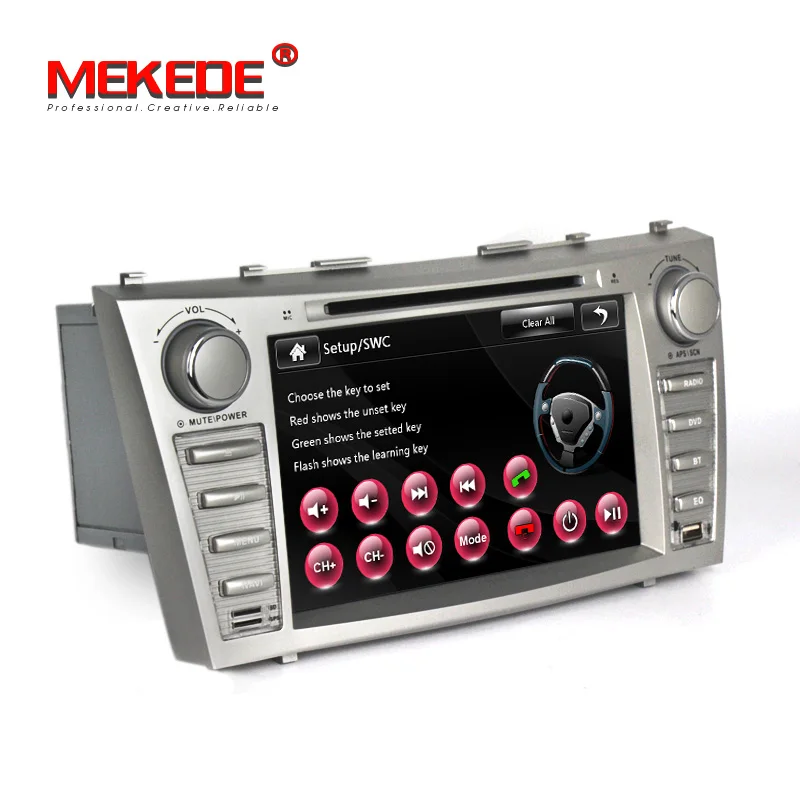 Discount MEKEDE free shipping  Car GPS Navigation multimedia player For Toyota Camry 2007 2008 2009 2010 Head Unit Car Stereo radio BT 3