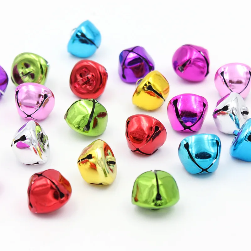 

10Pcs Beautiful Iron Loose Beads Jingle Bells Christmas Decoration Pendants DIY Crafts Handmade Accessories Size 23*20mm