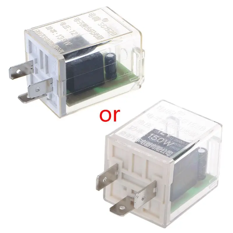

1Pc 12V 3 Pin Electronic Flasher Relay Fix LED Turn Signal Light Indicatior Flash Random Color