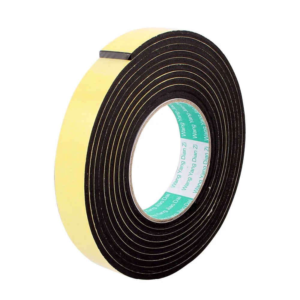 UXCELL 3M 8mm 12mm 25mm Single Sided Sponge Tape Adhesive Sticker Foam Glue Strip Sealing Sponge