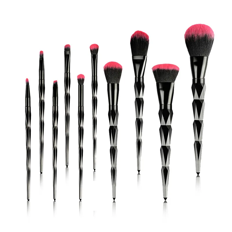 

RORASA 2pcs Makeup Brushes Foundation Blending Power Brush Diamond Eyeshadow Contour Concealer Blush Beauty Cosmetic Makeup Tool