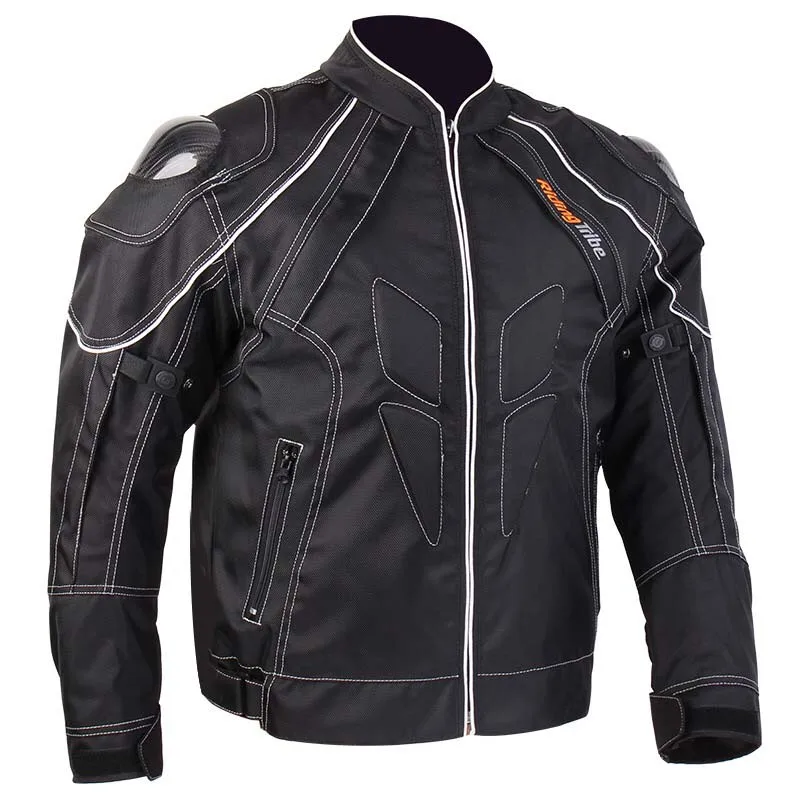 Pro-Biker мотоциклетная куртка для мотокросса, куртка для езды по бездорожью, куртка из ткани Оксфорд, защитное снаряжение - Цвет: Черный