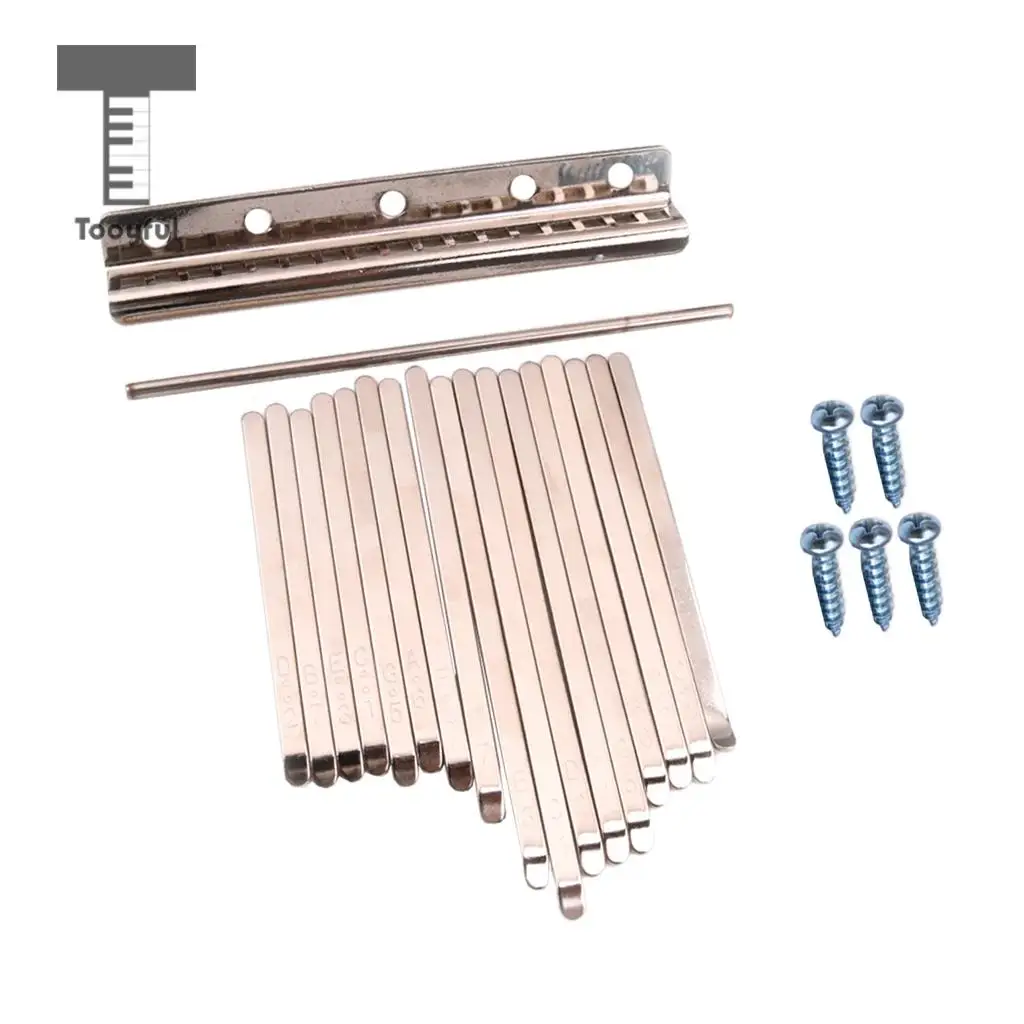 MagiDeal Musical Steel Keys for 17 Note Kalimba African Mbira Thumb Piano Finger Percussion