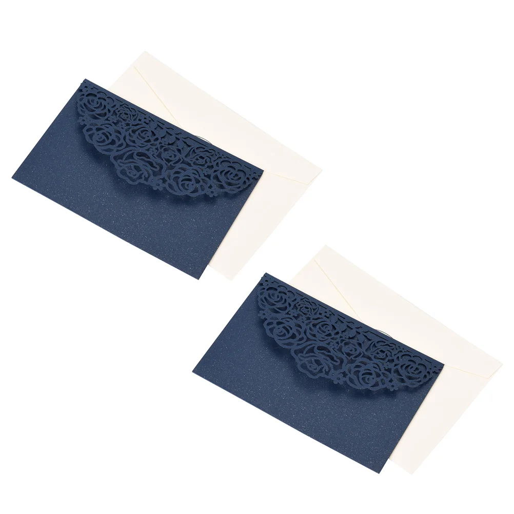  10 Sets European Style Invitations Romantic Invitation Cards Envelopes For Business Wedding Birthda - 4.00001E+12