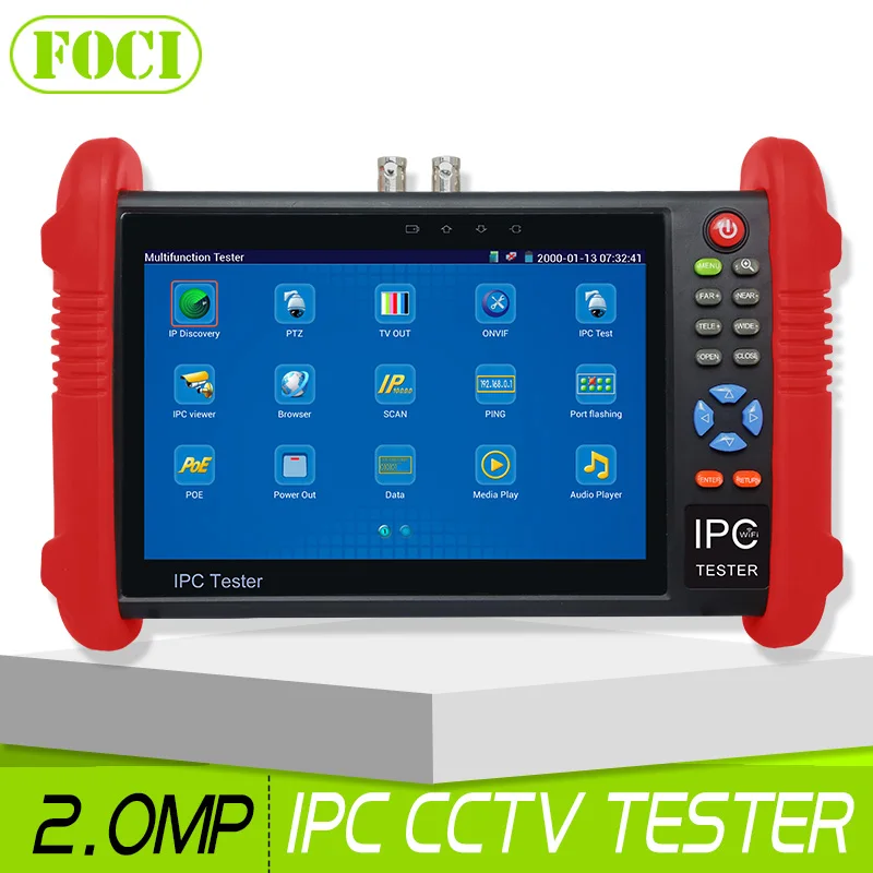 CCTV IP Camera Tester IPC-9800 Series 7 inch Capacitive Touch LCD Support IP AHD CVI TVI SDI Camera Test Wifi Onvif HDMI Output