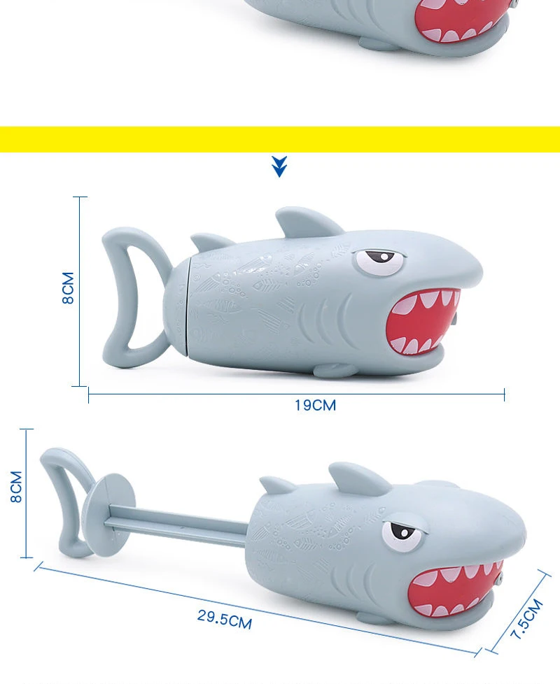 Marumine игры на открытом воздухе водяной пистолет в форме акулы игрушки Пластиковые пляжные купальные летние игровые пушки игрушки подарки для детей мальчиков и девочек