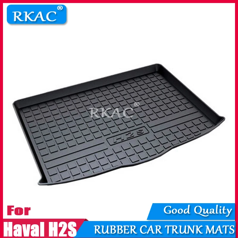 RKAC Rubber mats car trunk custom fit for Haval H2S 2017-2018 rear cargo boot liner auto organizer accessories |