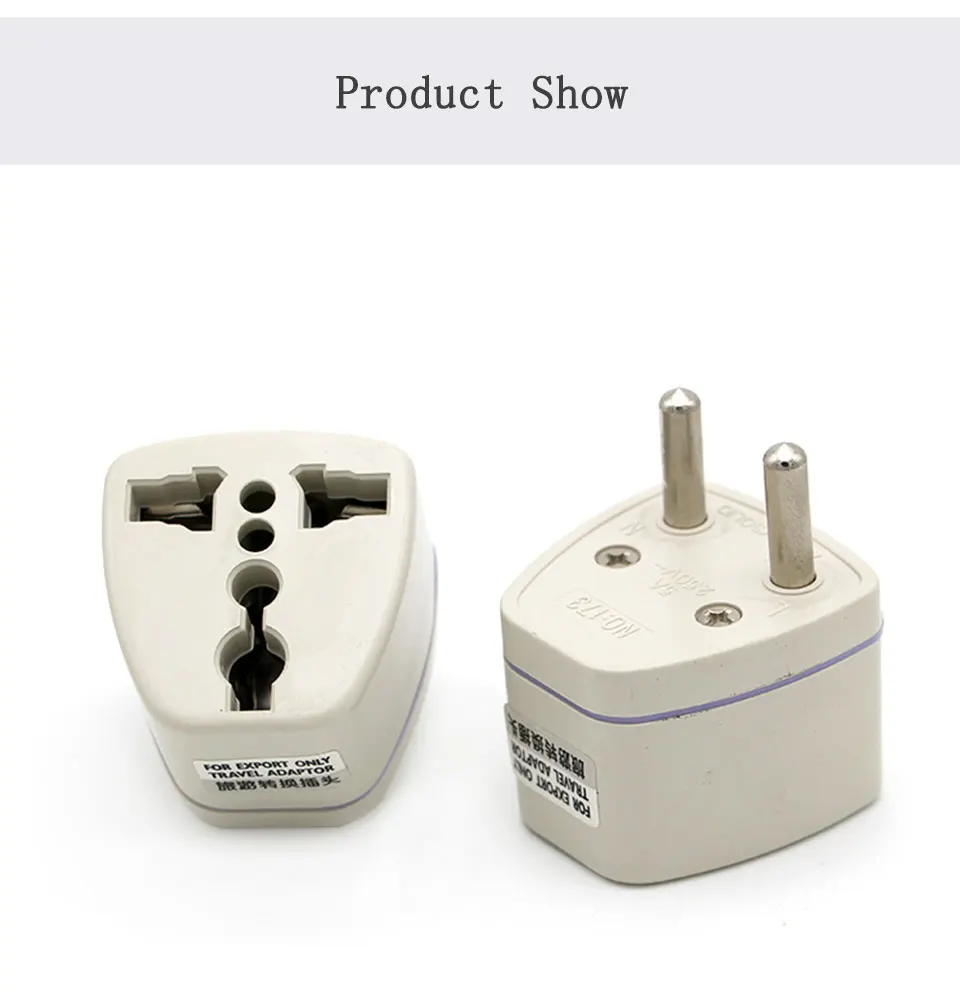European Standard Universal Travel Conversion Plug 2500w High Power Appliances EU Adapter Italy Greece Norway South Korea Spain (9)