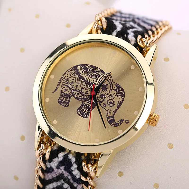 Известный бренд женские часы модный дизайн слон кожаный браслет часы повседневные наручные часы женские часы relojes para mujer