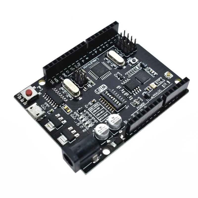 

UNO R3 + WiFi ATmega328P+ESP8266 (32Mb memory) USB-TTL CH340G For Arduino Uno NodeMCU WeMos ESP8266 One New Arrival