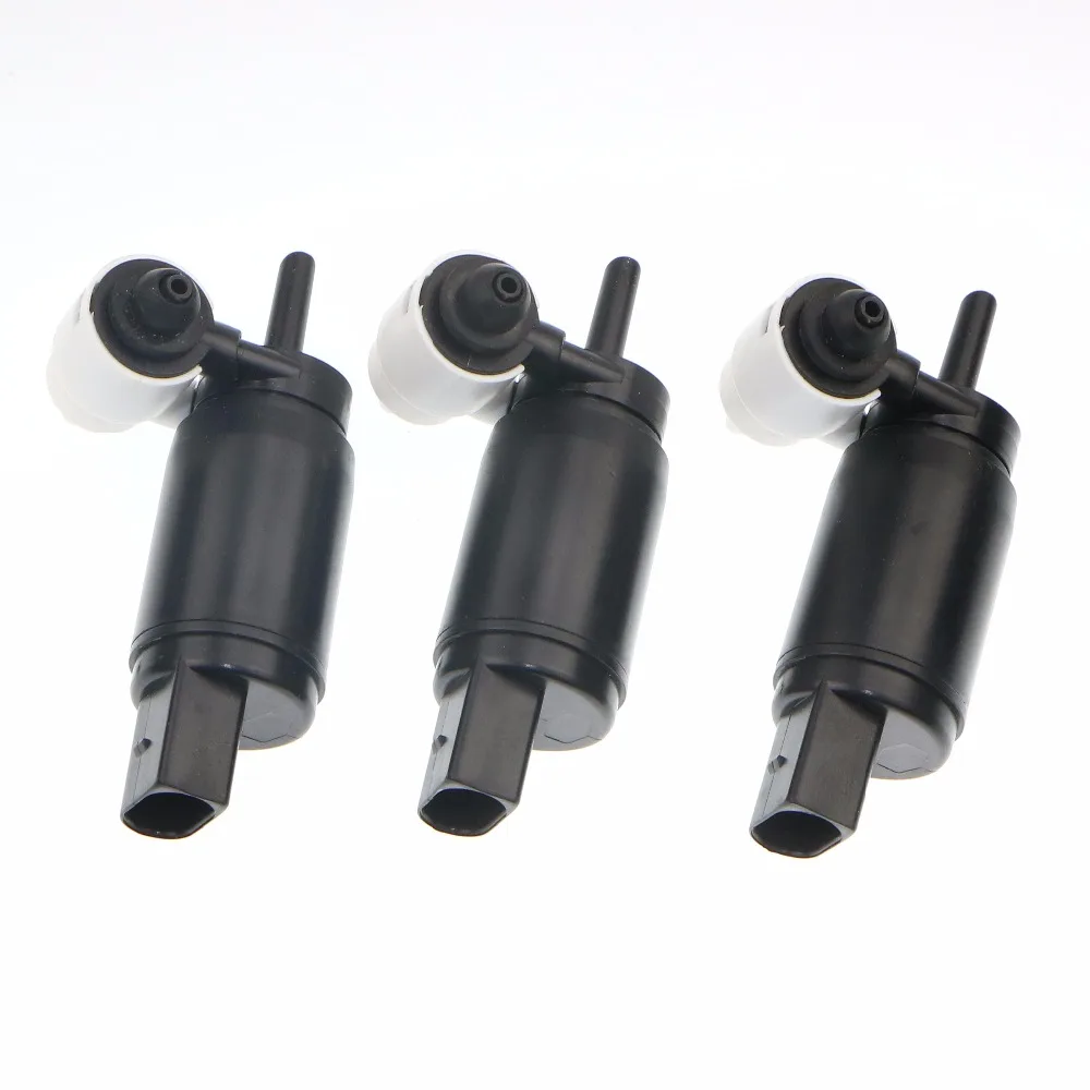 3Pcs Windshield Wiper Washer Water Pump Motor for VW Polo Touran Tiguan