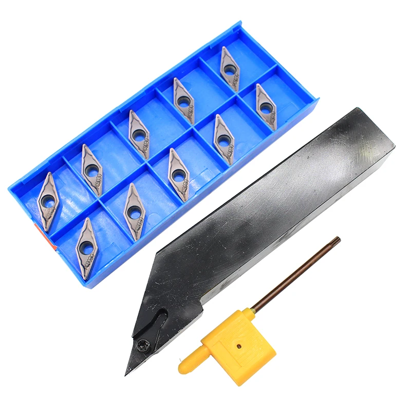 

SVJCR1616H16 SVJCR2525M16 CNC Turning Tools 1PC+10PCS VCMT160408 PC9030 High quality carbide insert