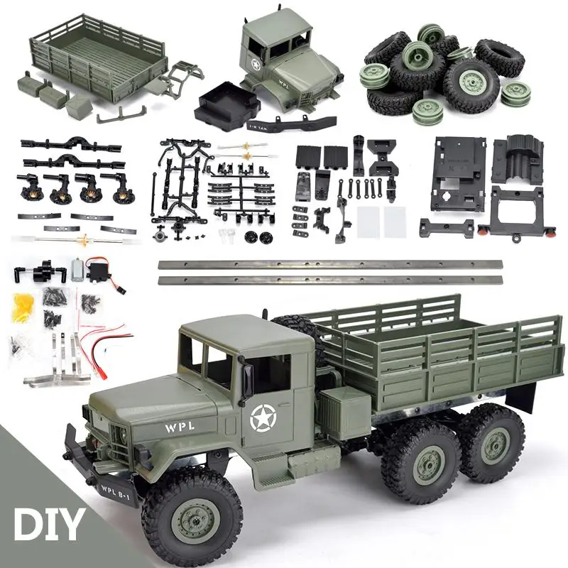 RBR/C WPL B16K 1/16 дистанционный пульт военный грузовик 6 колеса внедорожный